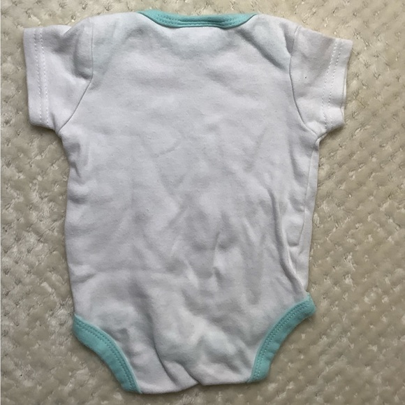 Chick Pea White & Mint Bodysuit 0 to 3 month 0-3M - Picture 3 of 3